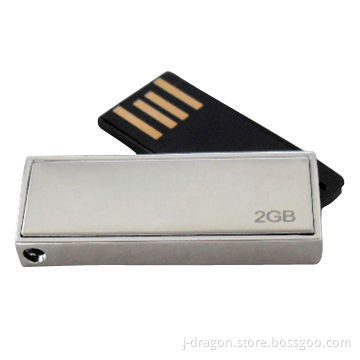 Mini Swivel USB Flash Drive with 1 to 32GB Storage, Supports Data Encryption and Bootable Function